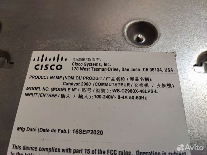Коммутатор Cisco Catalyst WS-C2960X-48LPS-L