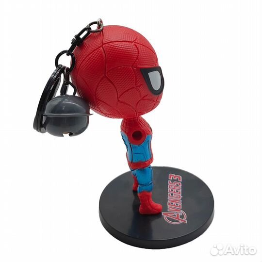 Брелок с колокольчиком Человек-паук 9см (Нет руки)