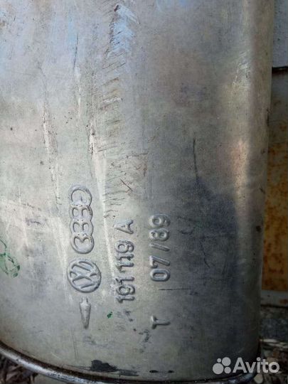 Задний глушитель для Volkswagen Jetta 1990г