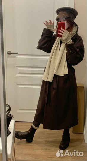 Шапка, варежки, меховые наушники