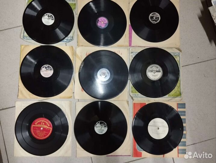 Пластинки на Граммофон и патефон 78 об