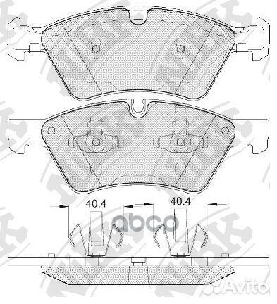 Колодки тормозные PN0500W NiBK