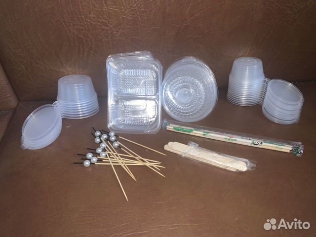 Контейнер, соусник, шпажки, упаковка