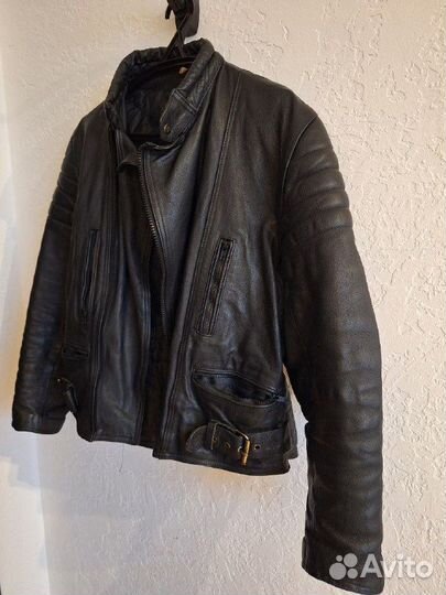 Мотокуртка кожаная