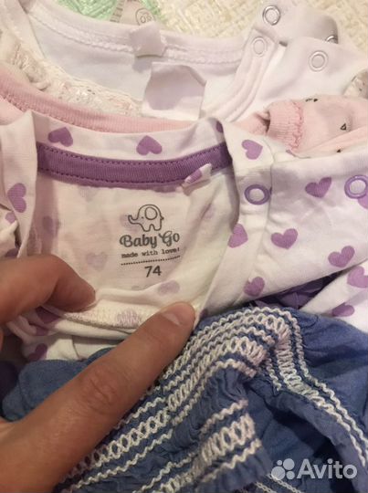 Боди 0-6 месяцев пакетом