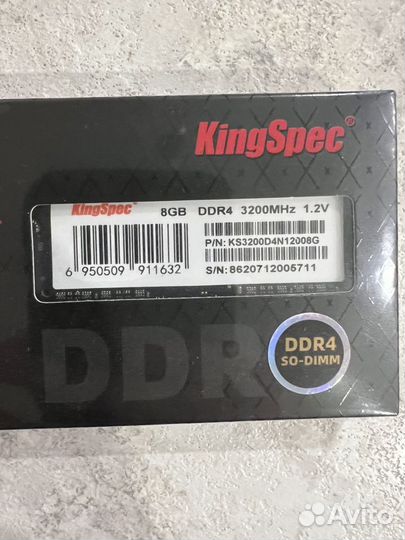 Новая KingSpec ddr4 8gb 3200