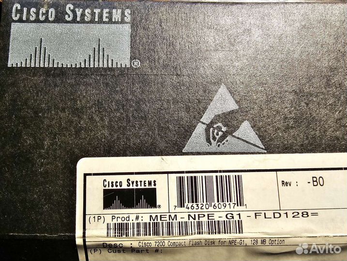 Карта памяти для Cisco 7200 MEM-NPE-G1-FLD128