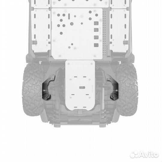 Защита рычагов задней подвески алюминиевая Command