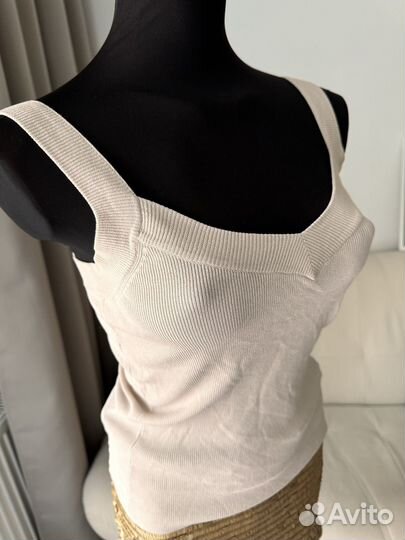 Топ caroll винтаж трикотаж франция y2k