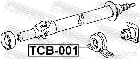 Подшипник опоры карданного вала TCB-001 TCB-001