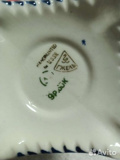 Самовар фарфоровый Гжель