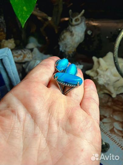 Комплект украшений из натурального камня агат