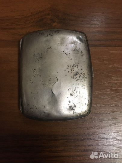 Портсигар серебряный