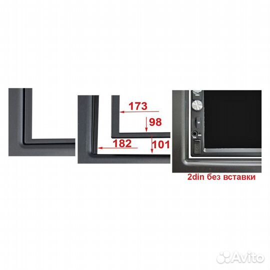 Переходная рамка 2din для Volkswagen golf,passat