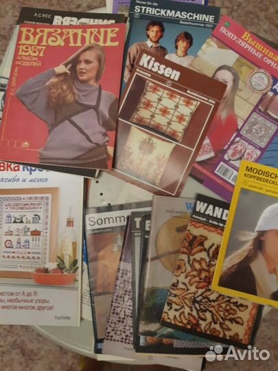 Литература советских лет по вязанию и вышивке