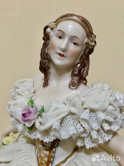 Балерина. Кружевной фарфор.Германия