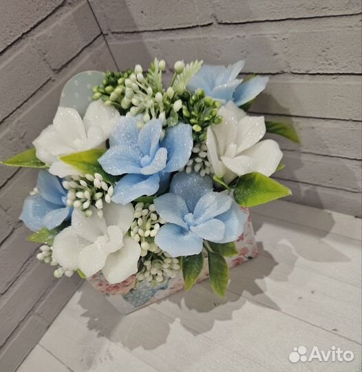 Букет цветов из мыла