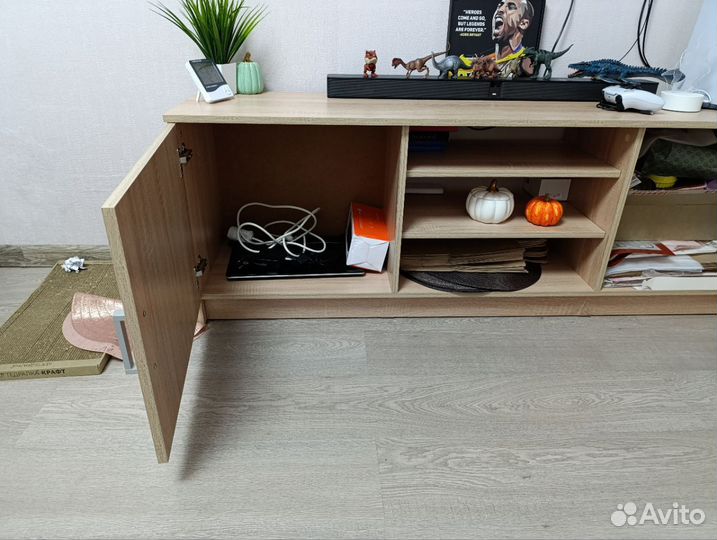 Тумба под телевизор напольная 160см дуб сонома