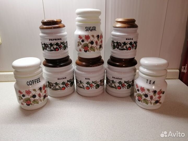 Банки для сыпучих продуктов фарфор