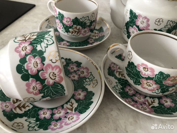 Сервиз чайный Дмитровский фарфоровый завод