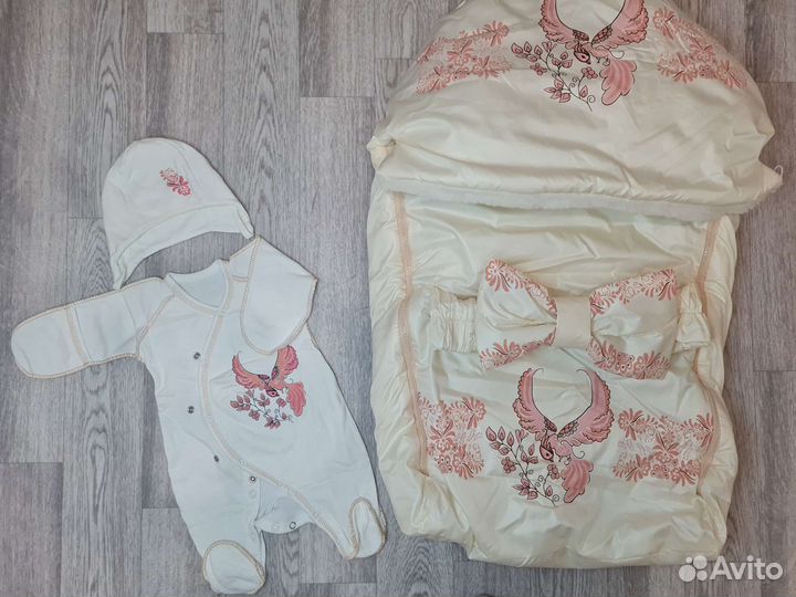 Конверт на выписку для девочки/комплект в роддом