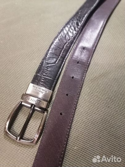 Мужской кожаный ремень tj collection