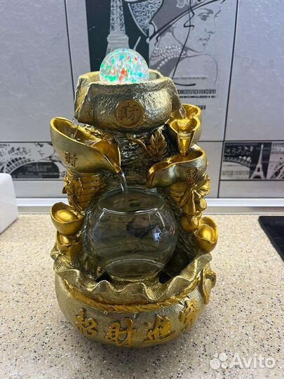 Фонтан с подсветкой фэн шуй