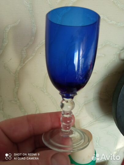 Бокалы цветное стекло СССР