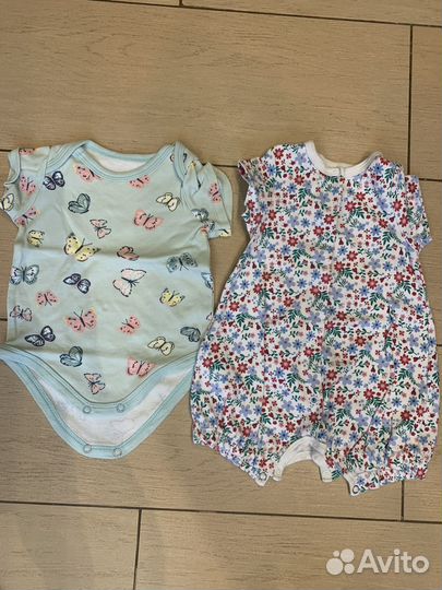 Боди для девочки пакетом 68