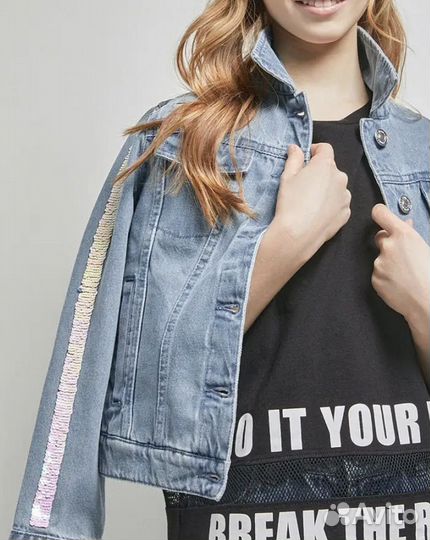 Джинсовая куртка для девочки acoola