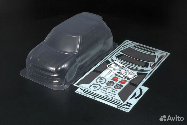 Кузов для rc модели Mini Cooper S масштаб 1/10