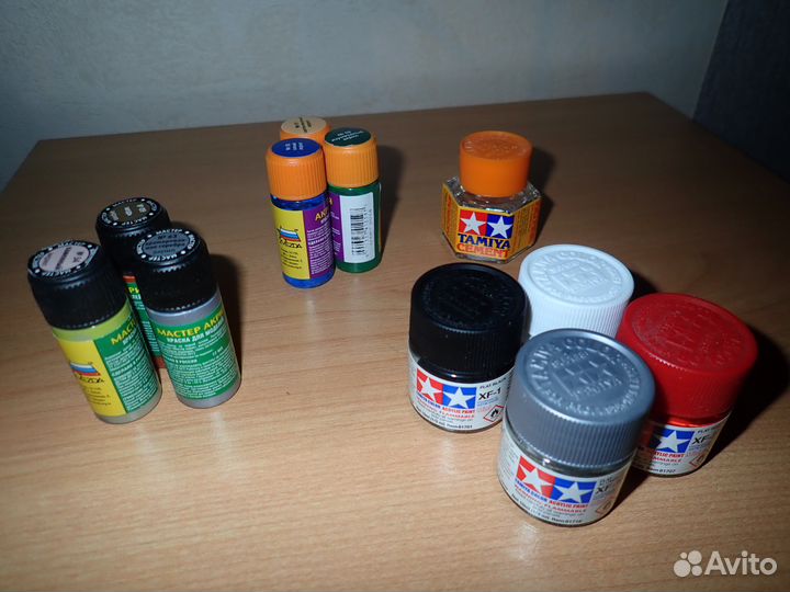 Краска, клей для сборных моделей (акрил)