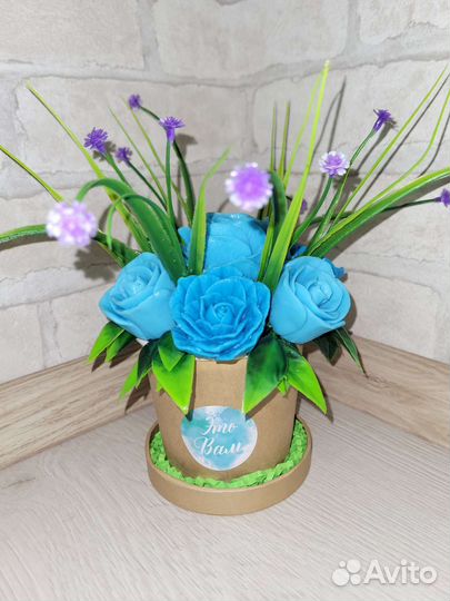 Букет цветов из мыла ручной работы