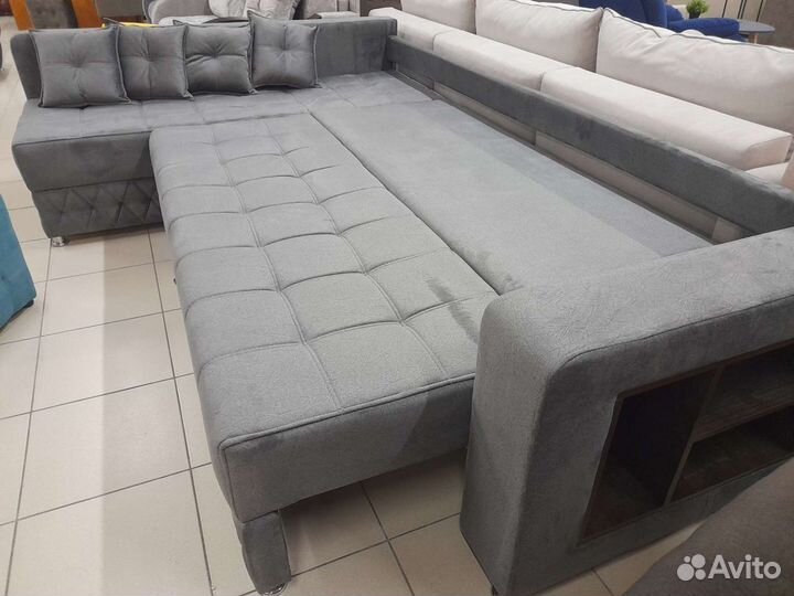 Угловой диван, с оттоманкой, новый, в рассрочку