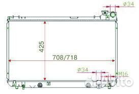 Радиатор охлаждения SAT TY0006-175 Toyota Crown JZ
