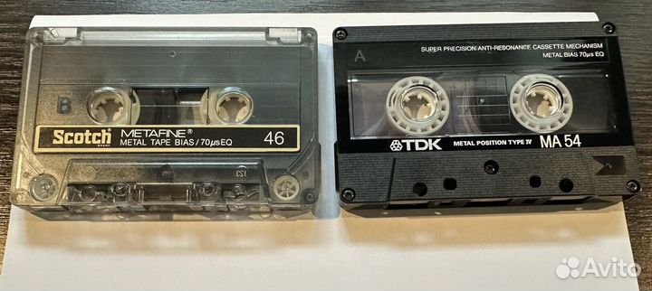 Аудиокассета scotch metafine 46, tdk ma 54