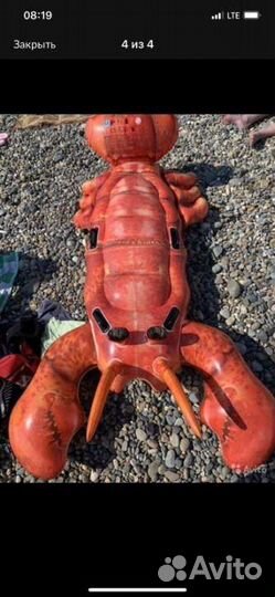 Надувной матрас в виде лобстера