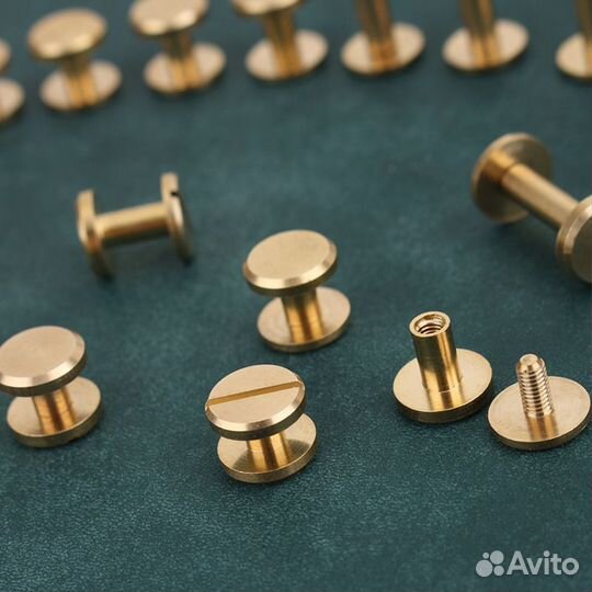 Ременной винт, латунный, крепление для пряжки