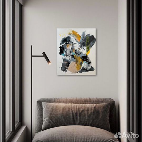 Картина абстракция для интерьера в наличии 50х60см