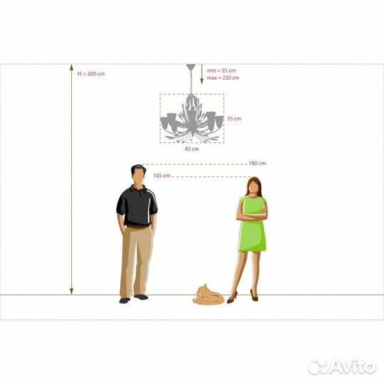Люстра подвесная металл и стекло модерн