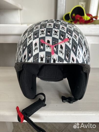 Горные лыжи детские Salomon шлем Cebe палки Volkl