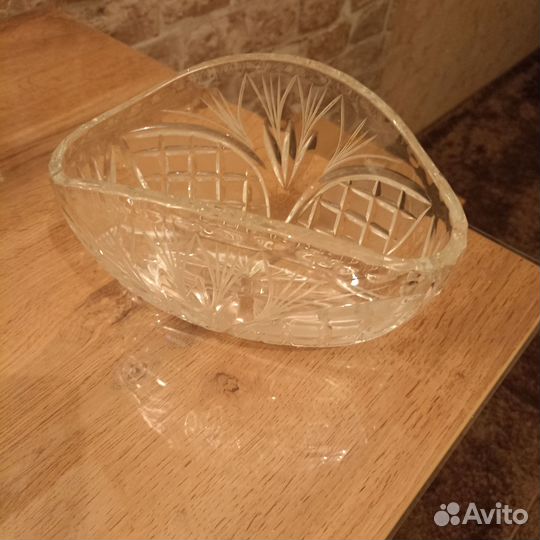 Ваза хрустальная, конфетница. СССР