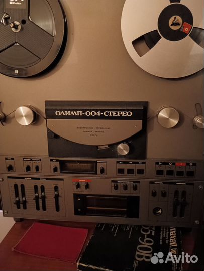 Катушечный магнитофон олимп 004