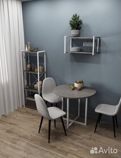 Полка настенная custom wood цвет серый бетон