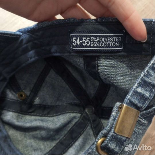 Кепка бейсболка джинсовая