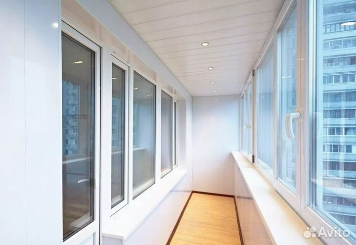 Балкон с отделкой