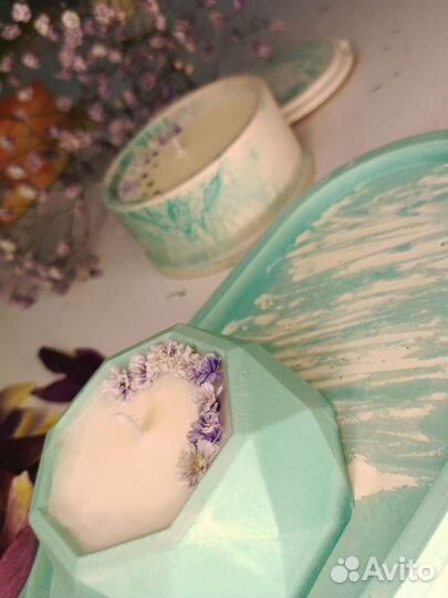 Ароматическая свеча ручной работы