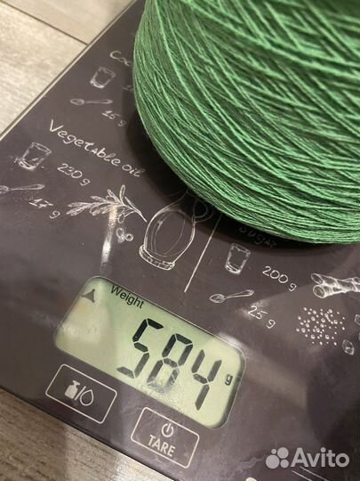 Пряжа 100 хлопок. 584 гр. с конусом. Италия