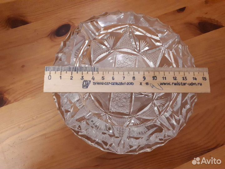 Пепельница хрустальная, Bohemia