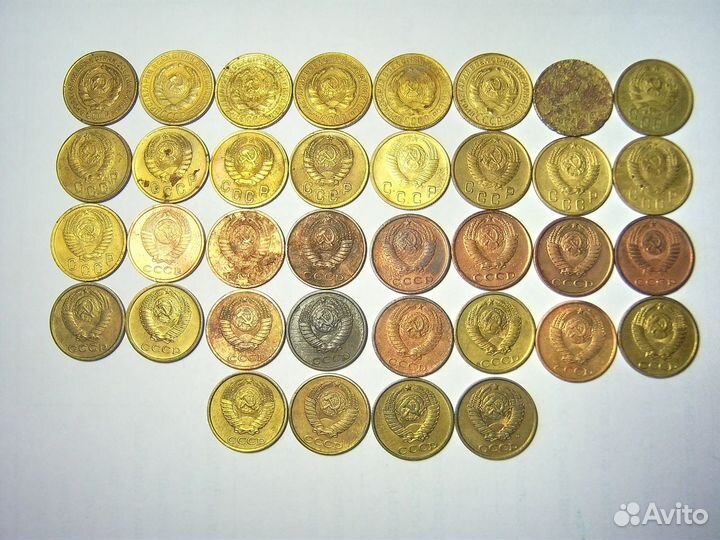 Монеты 2 копейки СССР погодовка 1931-1991г.г